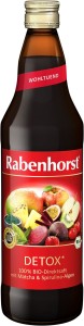 Sok wieloowocowy detox z burakiem, matcha i spiruliną NFC BIO 750 ml - RABENHORST