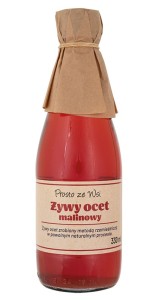 Żywy ocet malinowy 330 ml - PROSTO ZE WSI