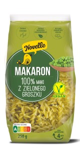 Makaron proteinowy (z groszku zielonego) świderki 250 g od NOVELLE