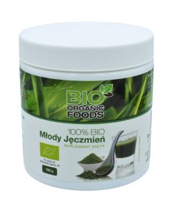 Sok z młodego jęczmienia sproszkowany BIO 150 g od BIO ORGANIC FOODS