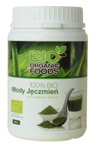 Sok z młodego jęczmienia sproszkowany BIO 300 g od BIO ORGANIC FOODS