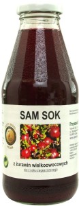 Sam sok z żurawiny wielkoowocowej 500 ml od VIANDS