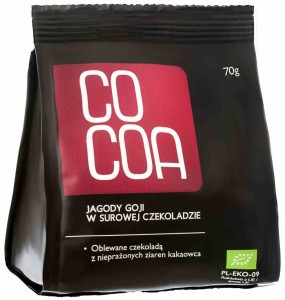 Jagody goji w surowej czekoladzie BIO 70 g od COCOA