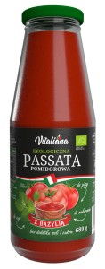 Passata pomidorowa z bazylią BIO 680 g od VITALIANA