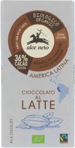 Czekolada mleczna fair trade BIO 100 g od ALCE NERO