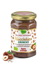 Krem z orzechów laskowych i kakao crunchy bezglutenowy BIO 250 g od NOCCIOLATA