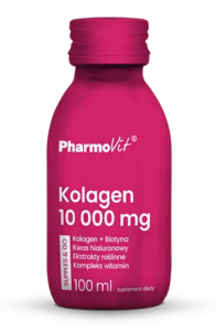 Shot kolagen 10 000 mg bezglutenowy 100 ml od PHARMOVIT