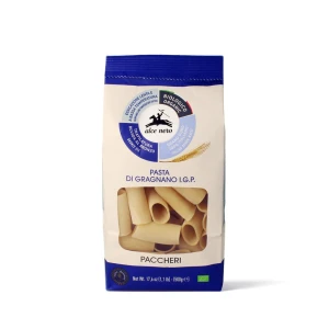 Makaron gragnano (semolinowy) paccheri BIO 500 g - ALCE NERO