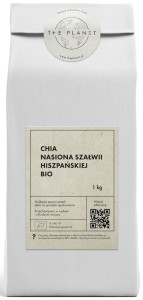Chia - nasiona szałwii hiszpańskiej BIO 1 kg - THE PLANET