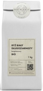 Ryż biały długoziarnisty bezglutenowy BIO 1 kg od THE PLANET