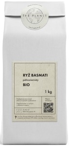 Ryż basmati pełnoziarnisty BIO 1 kg od THE PLANET