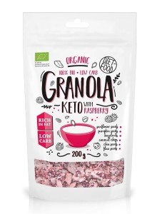 Granola malina keto BIO 200 g od DIET FOOD