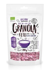 Granola czarna porzeczka keto BIO 200 g od DIET FOOD