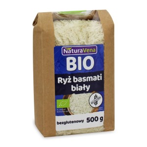 Ryż basmati biały bezglutenowy BIO 500 g od NATURAVENA