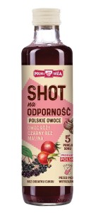 Shot na odporność owoc róży, czarny bez, malina 250 ml od POLSKA RÓŻA