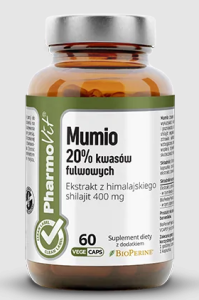 Mumio ekstrakt (400 mg) 60 kapsułek od PHARMOVIT
