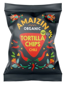 Chipsy kukurydziane chili bezglutenowe BIO 75 g od AMAIZIN