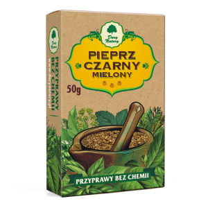 Pieprz czarny mielony 50 g od DARY NATURY