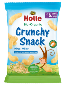 Chrupki jaglane bez dodatku cukrów bezglutenowe od 8 miesiąca BIO 25 g od HOLLE