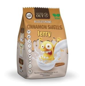 Muszelki zbożowe cynamonowe bezglutenowe 375 g od JERRY GLUTEN OUT
