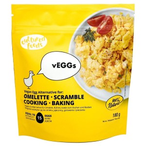 Roślinny zamiennik jaj i innych dań jajecznych bezglutenowy 180 g od CULTURED FOODS