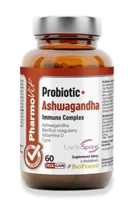 ProBIOtic + Ashwagandha immuno complex 60 kapsułek od PHARMOVIT