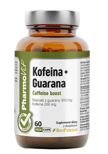 Kofeina + Guarana 60 kapsułek od PHARMOVIT