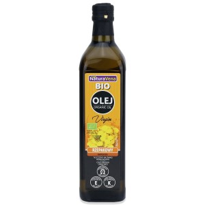 Olej rzepakowy tłoczony na zimno nierafinowany BIO 750 ml od NATURAVENA BIO