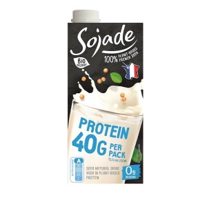 Napój wysokoproteinowy sojowy naturalny bez cukru bezglutenowy BIO 750 ml od SOJADE
