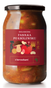 Fasolka po królewsku z borowikami BIO 900 ml od DELIKATNA