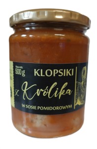 Klopsiki z królika w sosie pomidorowym 500 g od KRÓLIKI AMCIU