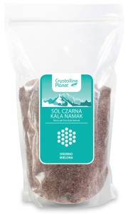 Sól czarna kala namak drobno mielona 1 kg od CRYSTALLINE PLANET