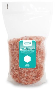 Sól himalajska różowa grubo mielona 1 kg od CRYSTALLINE PLANET