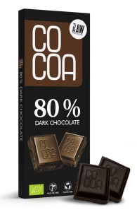 Czekolada ciemna 80 % BIO 40 g od COCOA