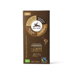 Czekolada gorzka z kawą fair trade bezglutenowa BIO 50 g od  ALCE NERO