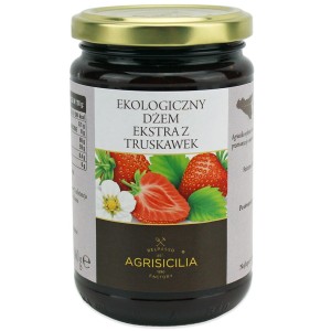 Dżem ekstra z truskawek BIO 360 g od AGRISICILIA