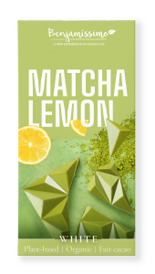 Tabliczka kakaowa herbata matcha cytryna bezglutenowa BIO 60 g od BENJAMISSIMO