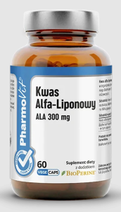 Kwas Alfa-Liponowy ALA (300 mg) bezglutenowy 60 kapsułek od PHARMOVIT