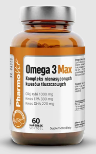 OMEGA 3 max bezglutenowe 60 kapsułek od PHARMOVIT