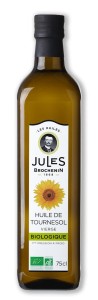 Olej słonecznikowy virgin BIO 750 ml od JULES BROCHENIN