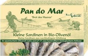 Sardynki europejskie w BIO oliwie z oliwek extra virgin 120 g (90 g) od PAN DO MAR