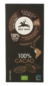 Tabliczka gorzka 100 % kakao BIO 50 g od ALCE NERO
