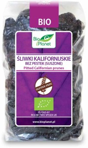 Śliwki kalifornijskie bez pestek bezglutenowe BIO 400 g od BIO PLANET