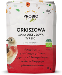 Mąka orkiszowa luksusowa typ 550 BIO 1 kg od PROBIO