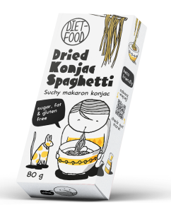 Makaron suchy (konjac) spaghetti bezglutenowy 80 g od DIET FOOD