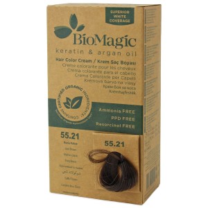 Farba do włosów mroźny brąz (55.21) 250 g od BIOMAGIC
