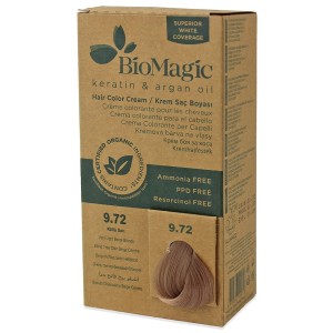 Farba do włosów bardzo jasny beżowy blond (9.72) 250 g od BIOMAGIC