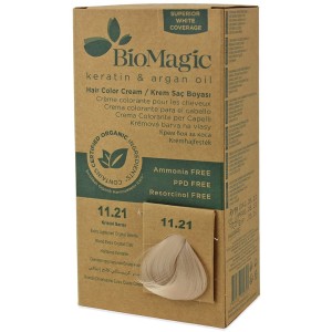 Farba do włosów exstra jasny kryształowy blond (11.21) 250 g od BIOMAGIC
