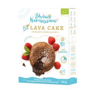 Mieszanka na ciasto fondant czekoladowy (lava cake) bezglutenowa BIO 241 G od ZDROWO NAMIESZANE