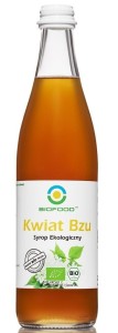 Syrop z kwiatów czarnego bzu bezglutenowy BIO 500 ML od BIO FOOD